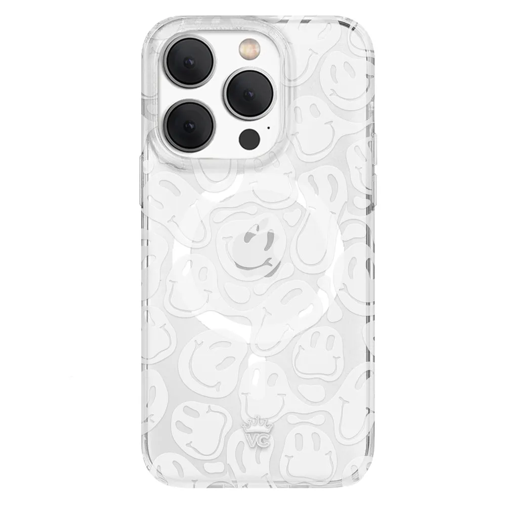 Clear Frosted Smiley iPhone Case