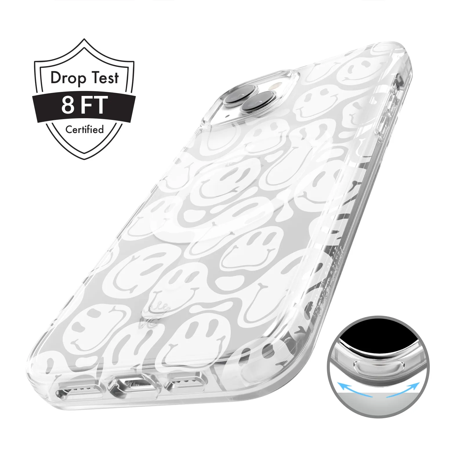 Clear Frosted Smiley iPhone Case