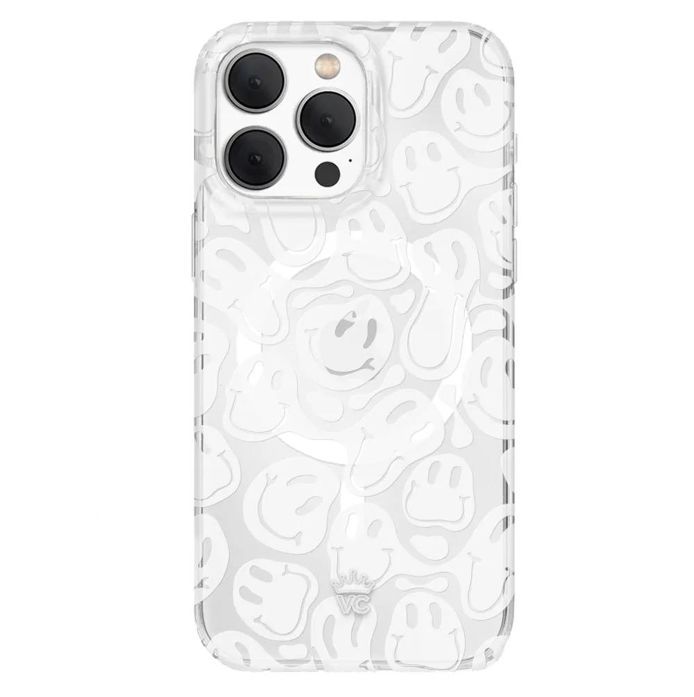 Clear Frosted Smiley iPhone Case