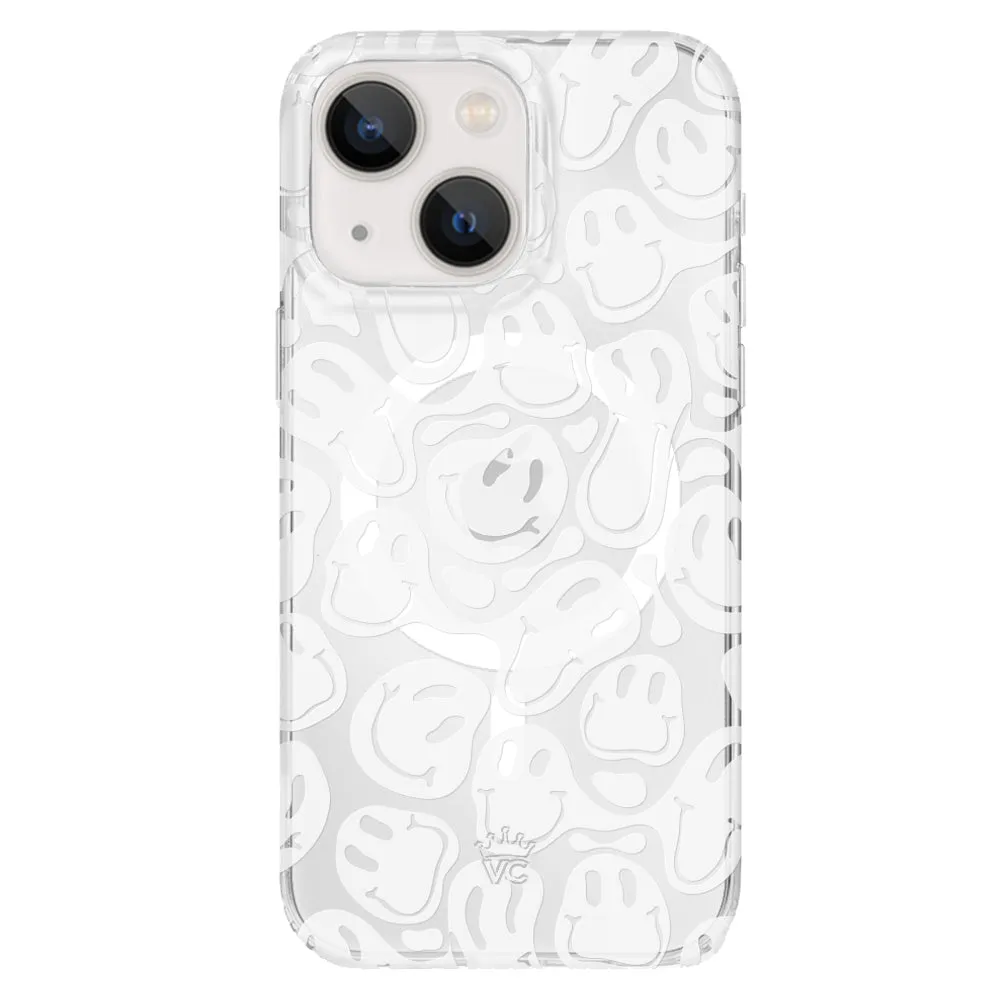 Clear Frosted Smiley iPhone Case