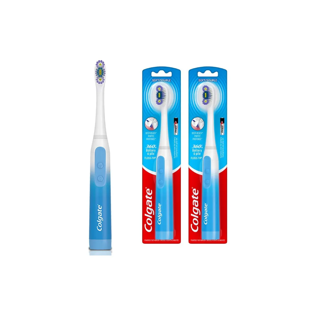 Colgate 360 Floss Tip Sonic Powered Battery Toothbrush