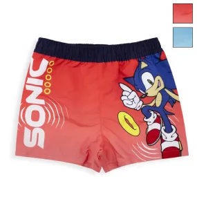 Costume da bagno per bambino Sonic The Hedgehog pantaloncino mare piscina 6738