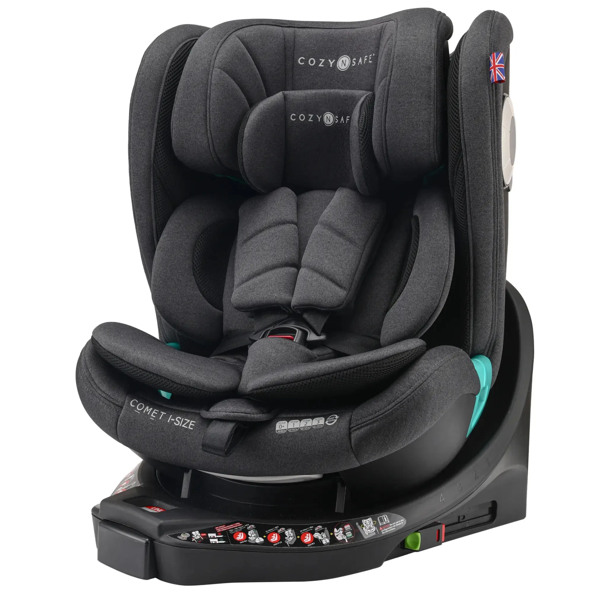 Cozy N Safe Comet i-Size Rotate Car Seat - Graphite