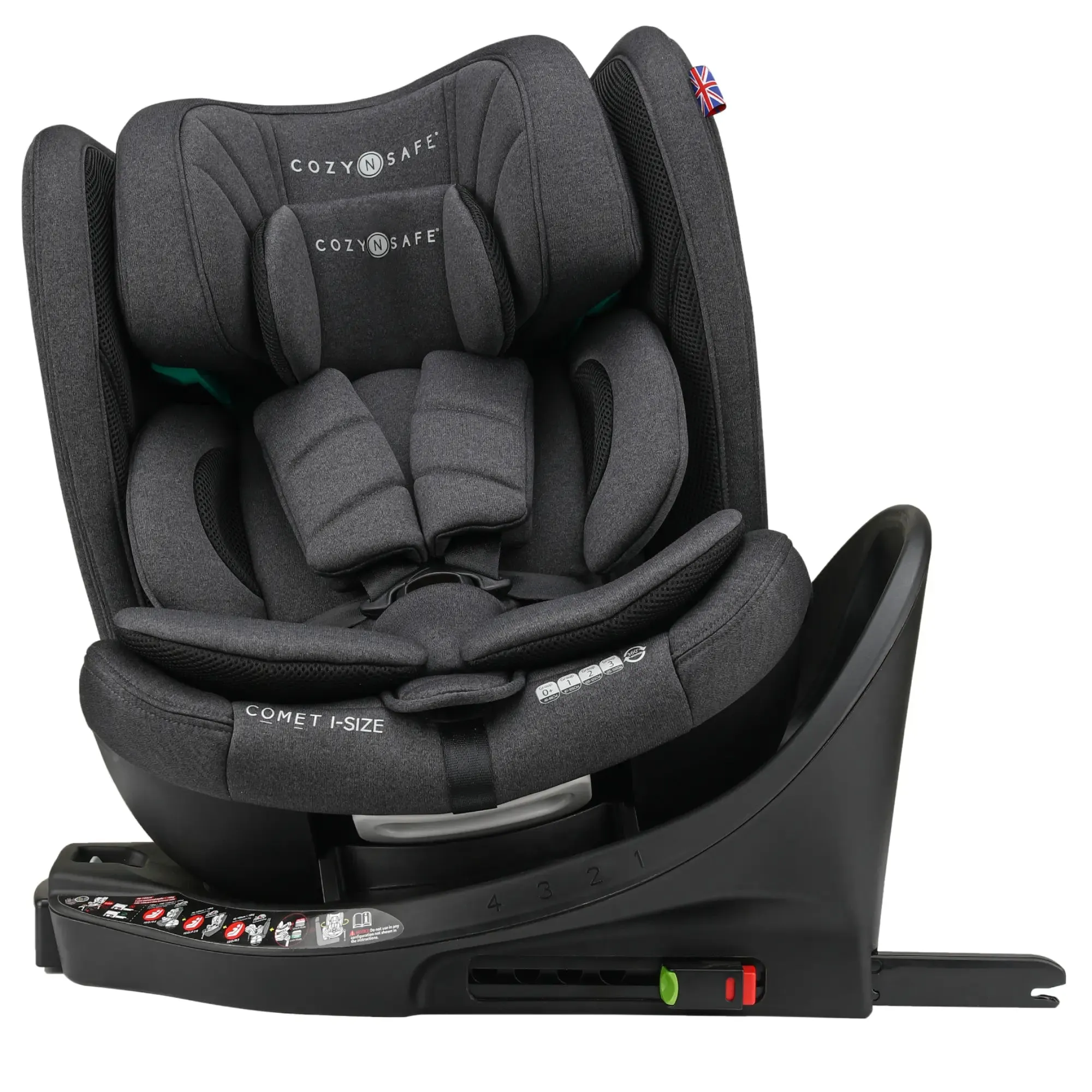 Cozy N Safe Comet i-Size Rotate Car Seat - Graphite