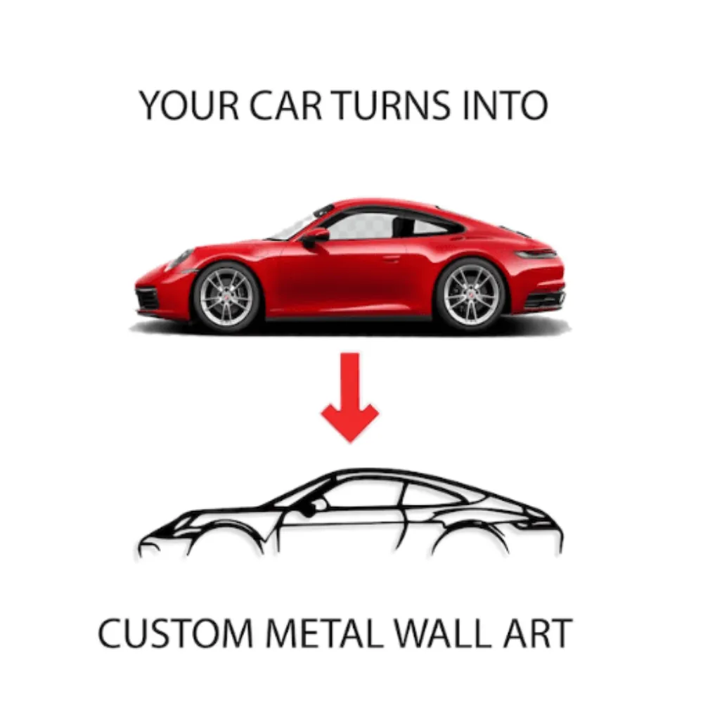 Custom Car Silhouette Logo Decor