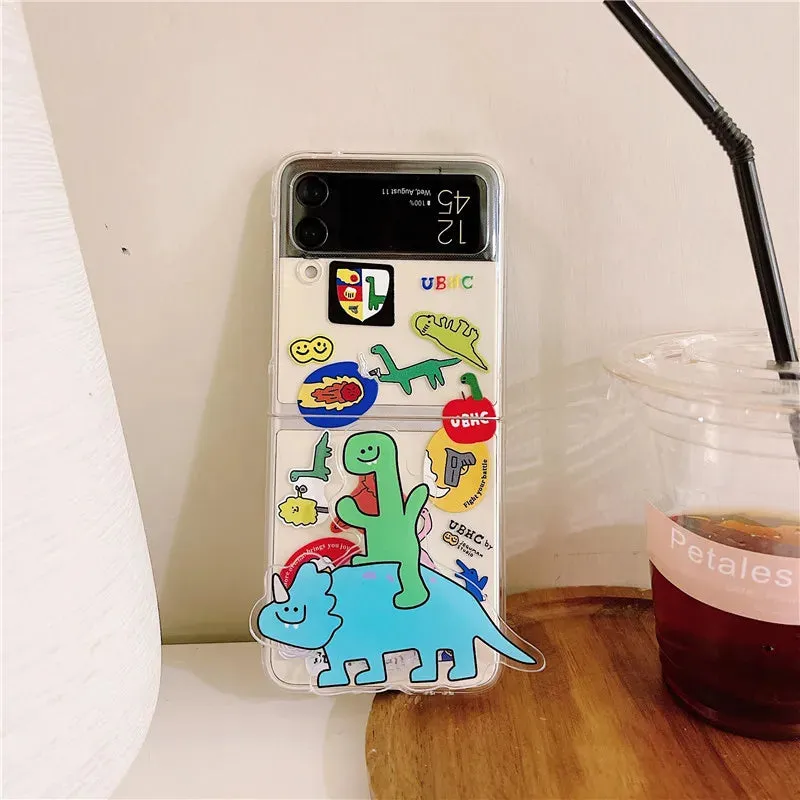 Cute Cartoon Phone Cases For  Samsung Z Flip3 ZFlip 4