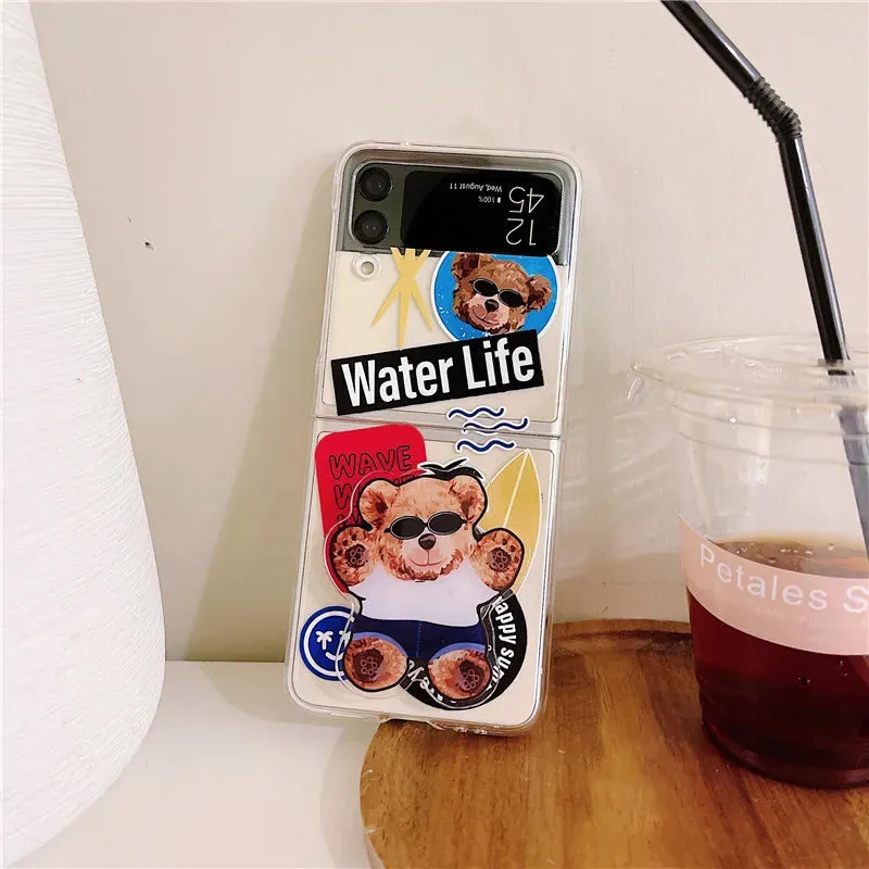 Cute Cartoon Phone Cases For  Samsung Z Flip3 ZFlip 4