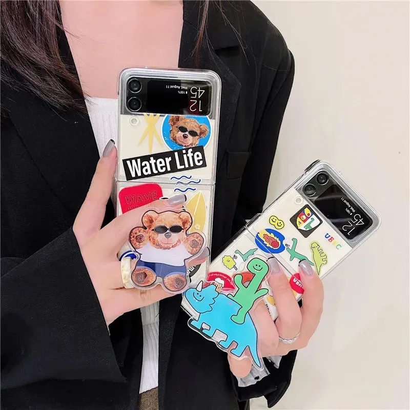 Cute Cartoon Phone Cases For  Samsung Z Flip3 ZFlip 4