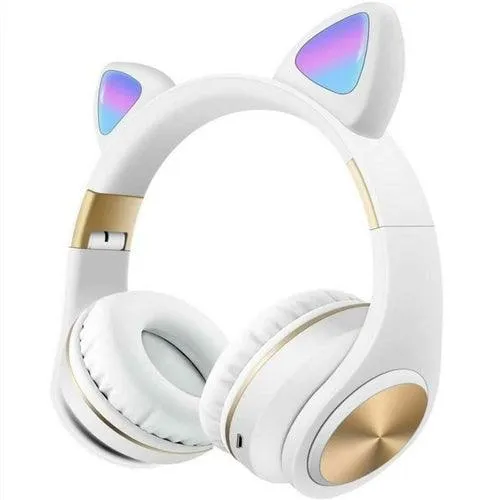 Cute Cat Ear Style Wireless Bluetooth Light Headset