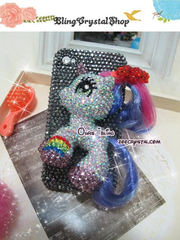 Czech/ Swarovski My Little Pony or Unicorn 3D Cell Phone Case