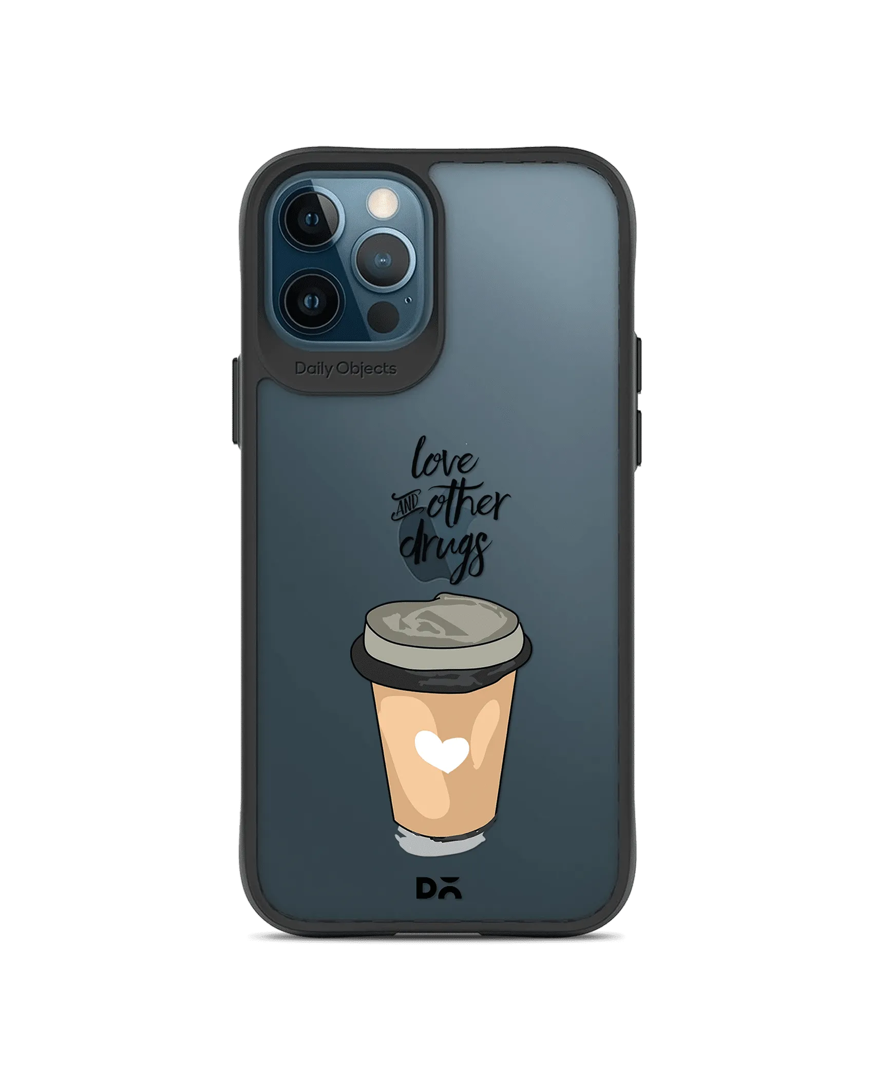 DailyObjects Coffee Is Love Black Hybrid Clear Case Cover For iPhone 12 Pro Max