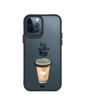 DailyObjects Coffee Is Love Black Hybrid Clear Case Cover For iPhone 12 Pro Max