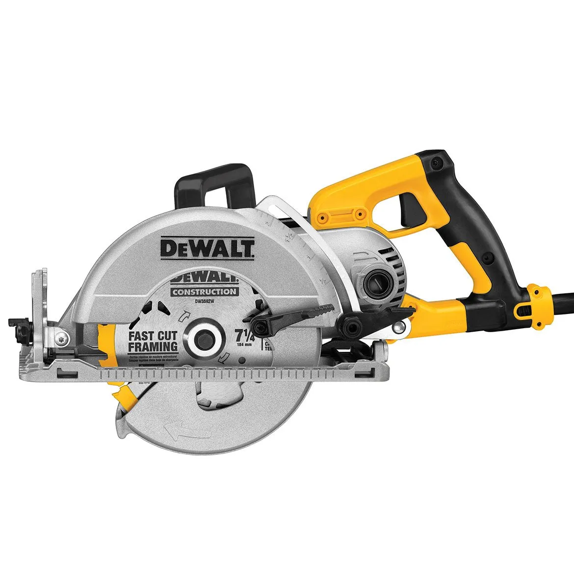 DeWALT DWS535B 7-1/4-Inch Electric Worm Drive Circular Saw w/ Electric Brake