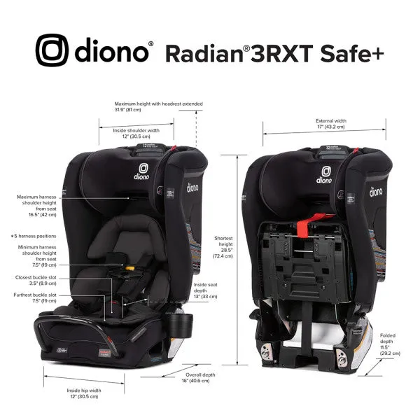 Diono Radian 3RXT Safe  Convertible Car Seat