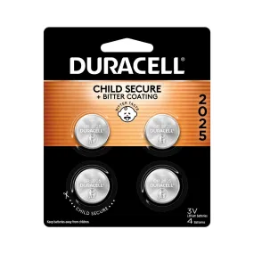 DL2025B4PK Duracell Specialty Lithium Coin - Bitterant, 4 Pack