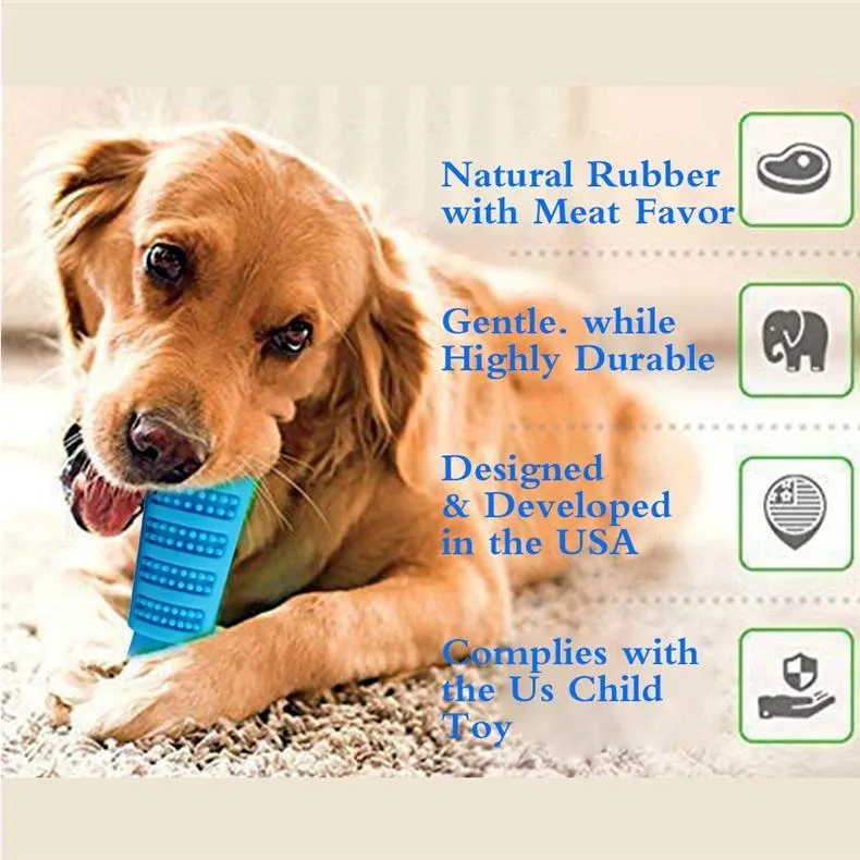 Dog Toothbrush Stick Chew Toys Dental Cleaning Massager