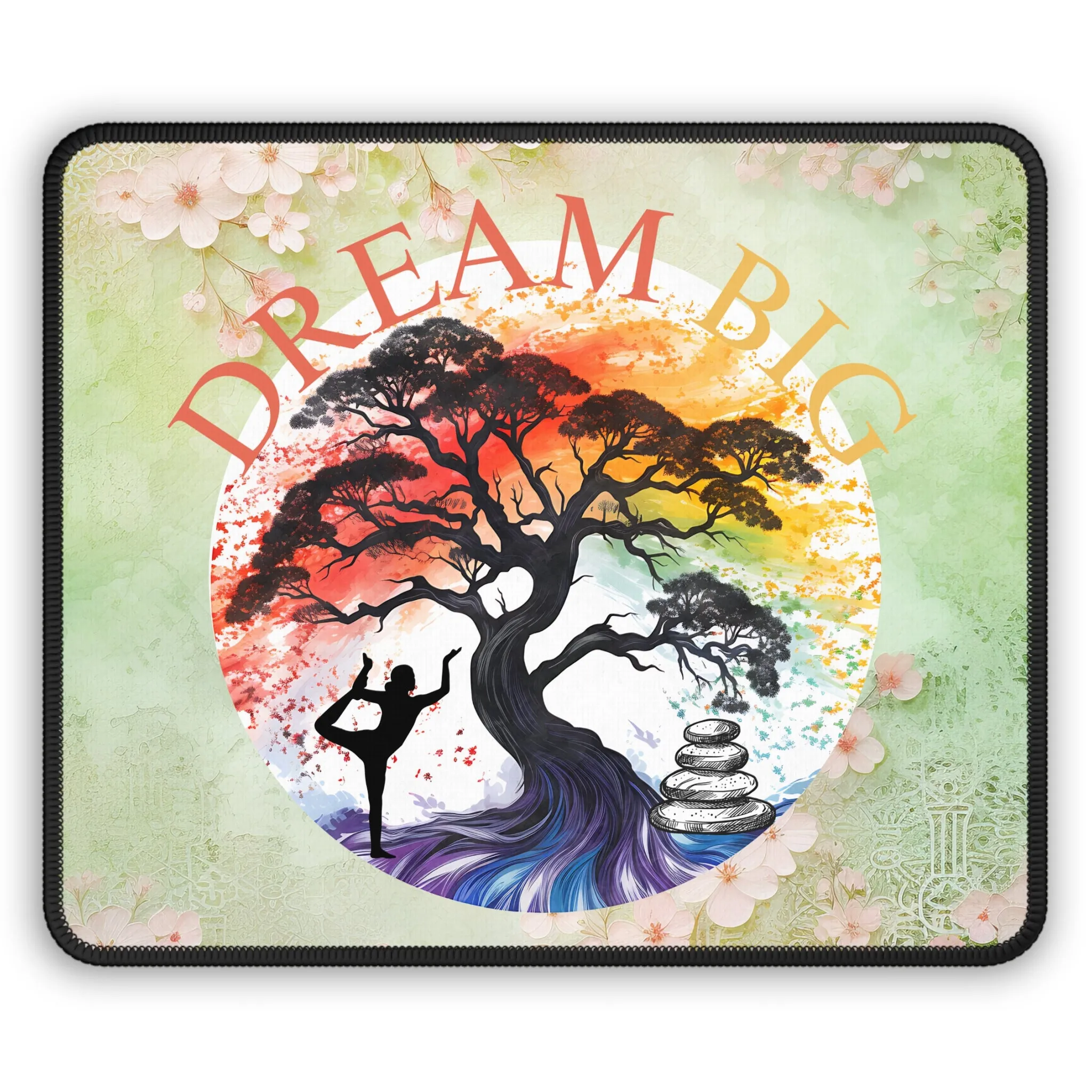 Dream Big Yoga Mouse Pad,Unique Gift For Meditation And Yoga Lover, Cute Yoga Mouse Pad, Mindful Yoga Gift, Yoga lover Mouse Pad, Yoga Instructor Gift, Gift For Yoga lovers, Gift For Yogi.