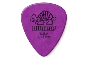 Dunlop Tortex Standard 1.14mm Purple Guitar & Ukulele Picks 12 Pack