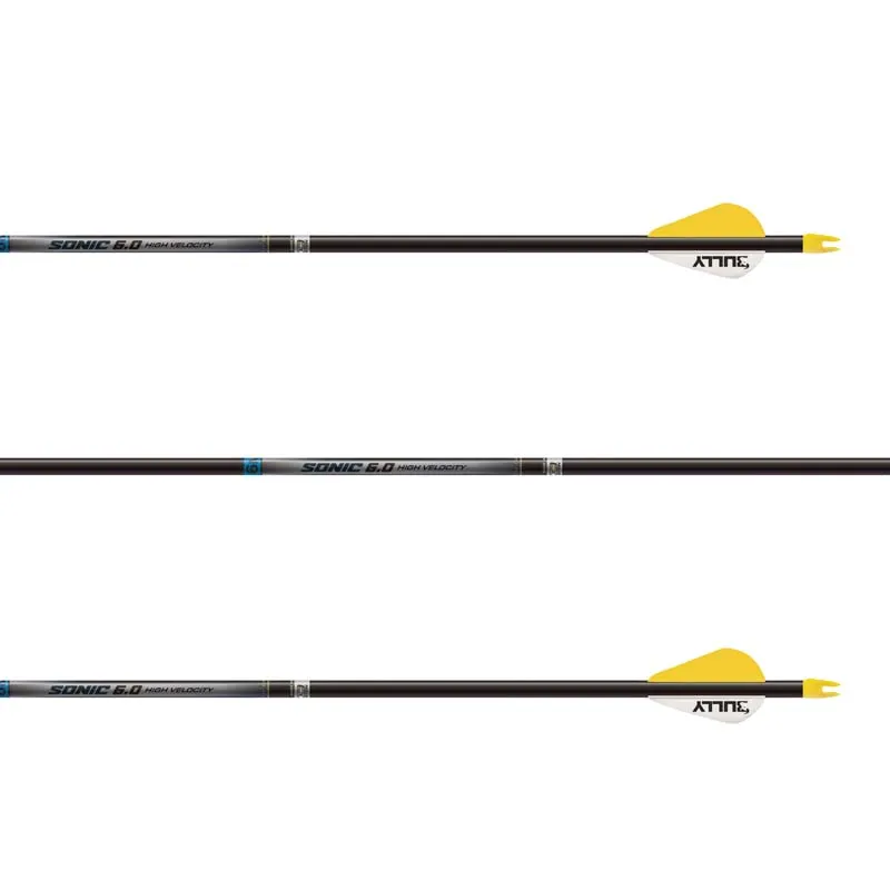 Easton Sonic 6.0 Arrow (Fletched w/Vanes)