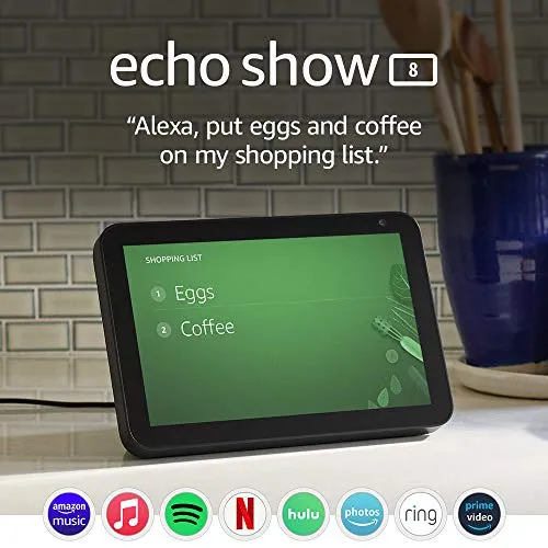 Echo Show 8 HD Smart Display with Alexa for Video Calling