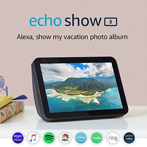 Echo Show 8 HD Smart Display with Alexa for Video Calling