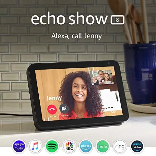 Echo Show 8 HD Smart Display with Alexa for Video Calling