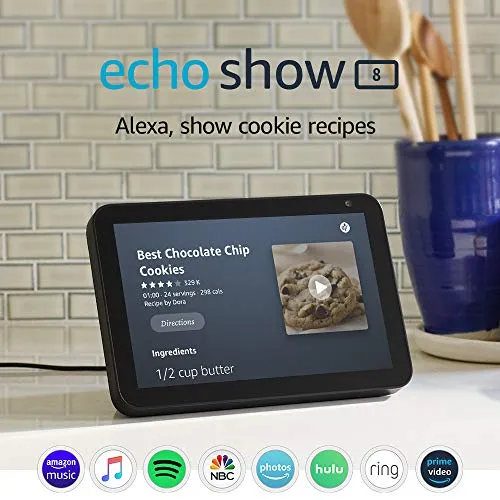 Echo Show 8 HD Smart Display with Alexa for Video Calling