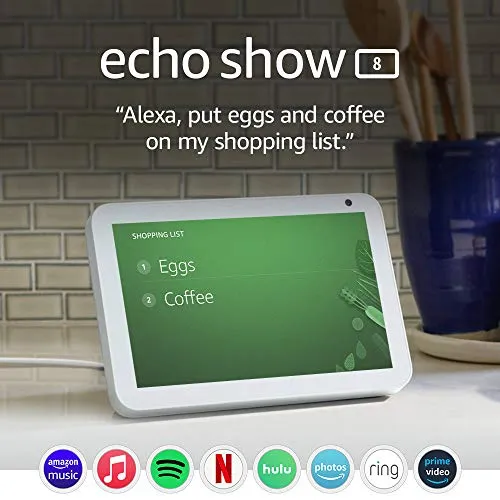 Echo Show 8 HD Smart Display with Alexa for Video Calling