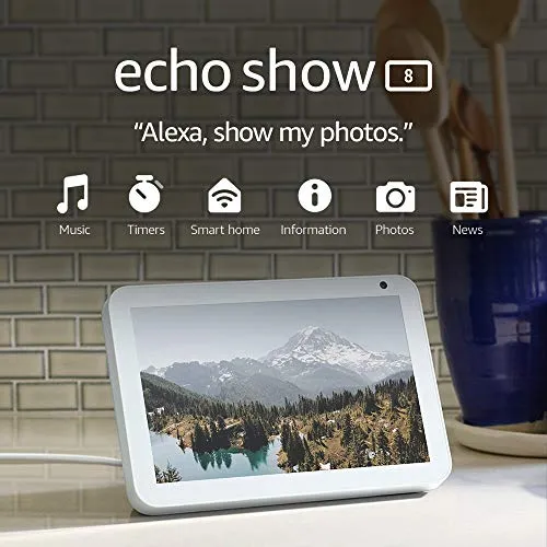 Echo Show 8 HD Smart Display with Alexa for Video Calling