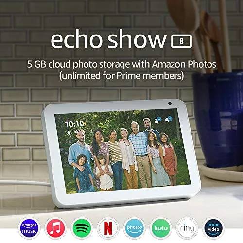 Echo Show 8 HD Smart Display with Alexa for Video Calling