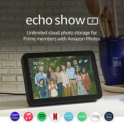 Echo Show 8 HD Smart Display with Alexa for Video Calling