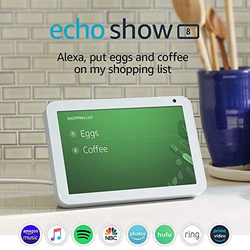 Echo Show 8 HD Smart Display with Alexa for Video Calling