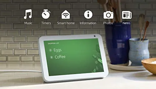 Echo Show 8 HD Smart Display with Alexa for Video Calling