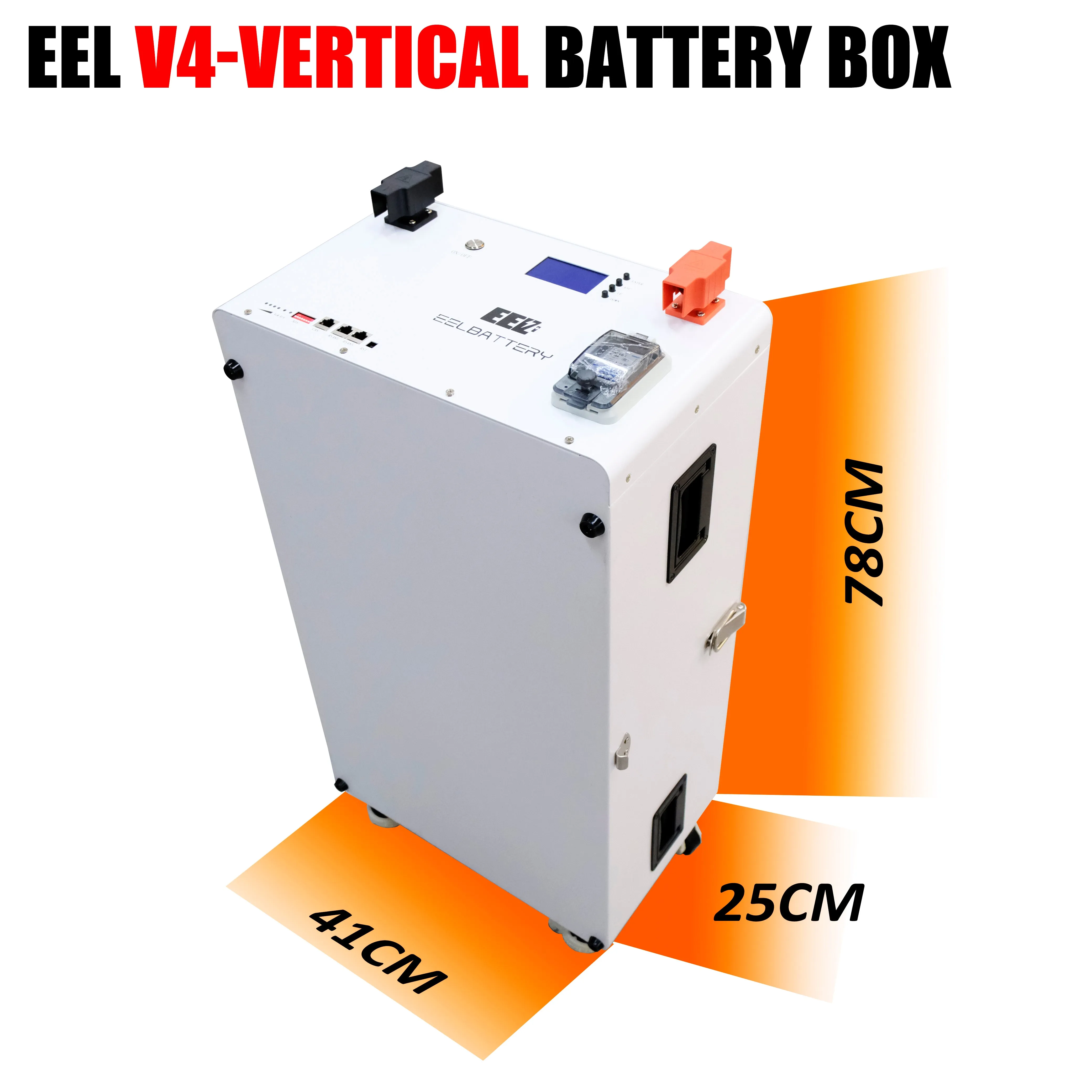 EEL 48V DIY Box V4 Vertical Server Rack Battery Kits with Bluetooth BMS and wheels