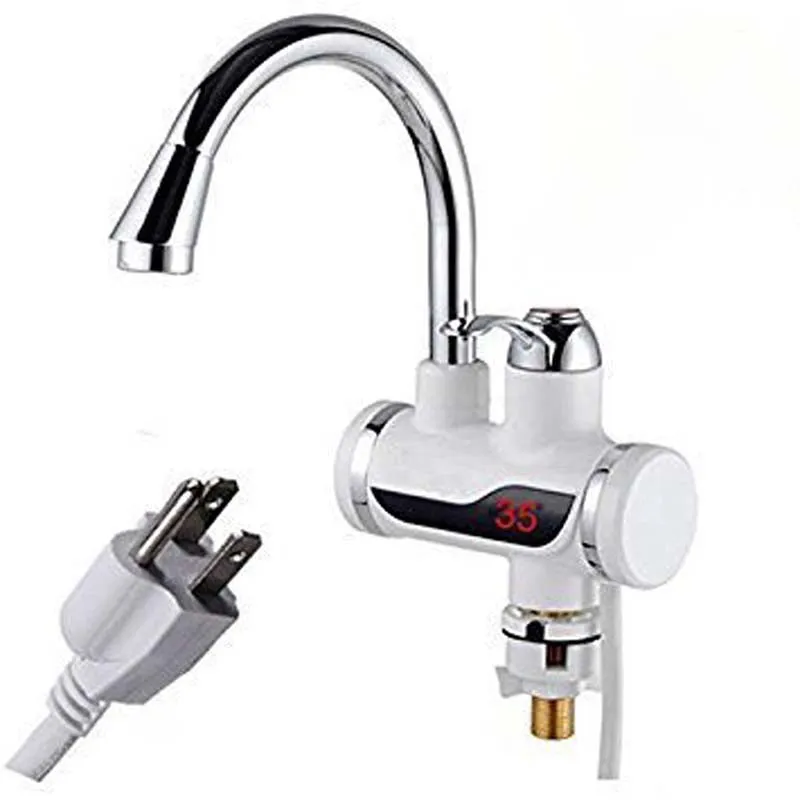 Electric Water Heating Tap Temperature Display With Shower