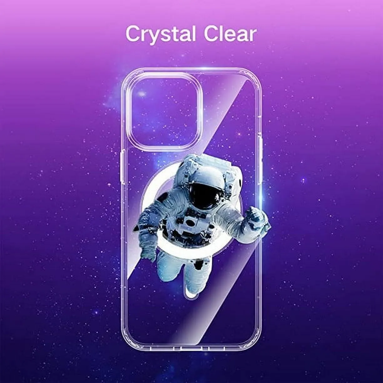 Entronix Case Magnetic Clear Case Designed for Apple iPhone 11 with 2 Tempered Glass, Shockproof Transparent Crystal Cover