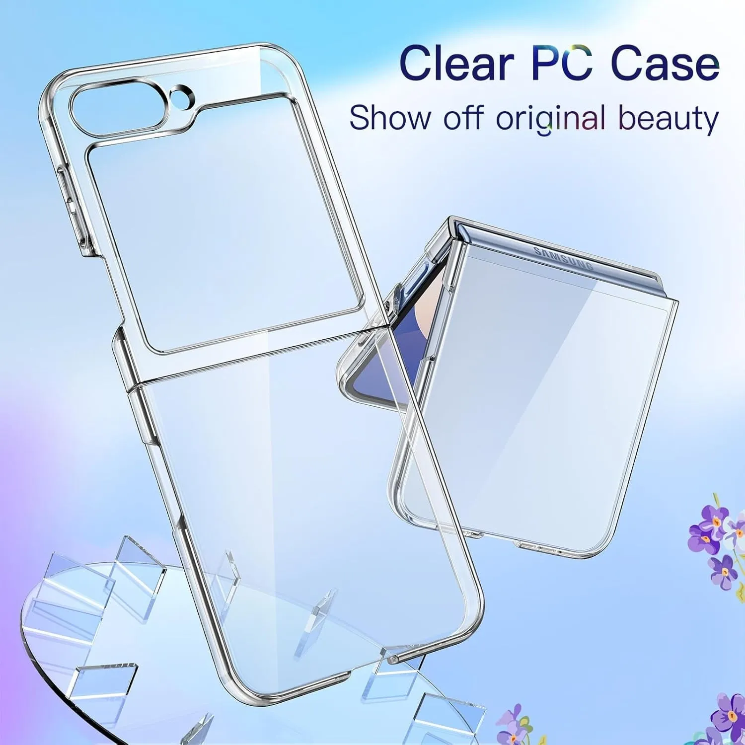 Entronix Samsung Galaxy Z Flip 6 Crystal Clear Case - Slim