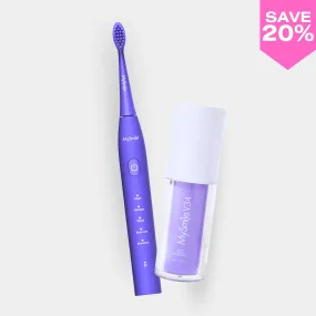 Essential Purple Sonic Toothbrush   Purple Toothpaste Bundle