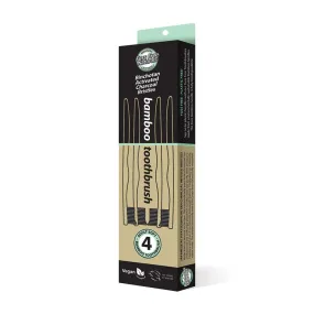 Essenzza Fuss Free Naturals Bamboo Activated Charcoal Soft Toothbrush 4