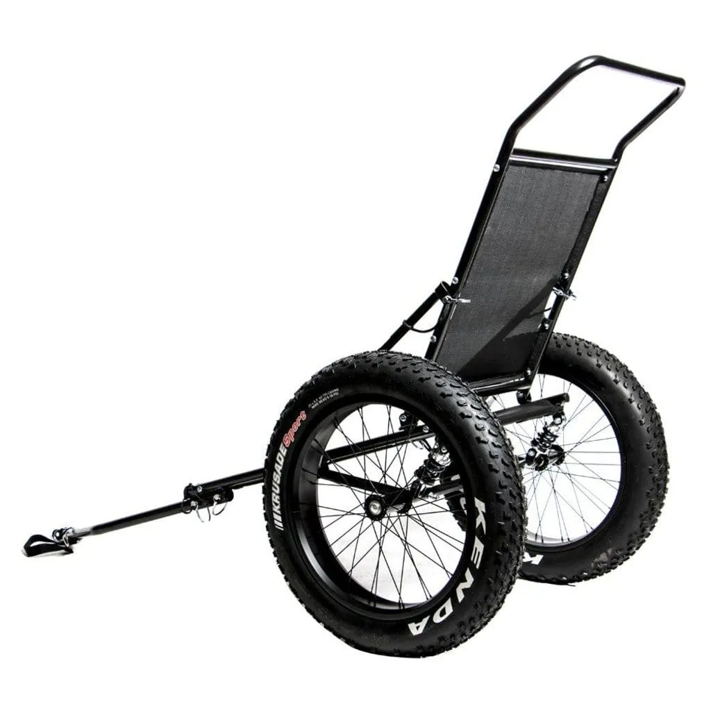 EUNORAU 2 Wheels Hunting Fat Tire Trailer For Cargo Electric Bike