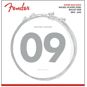 Fender 3250L Nickel Plated Steel Super Bullets Electric Guitar Strings - Light - 9-42