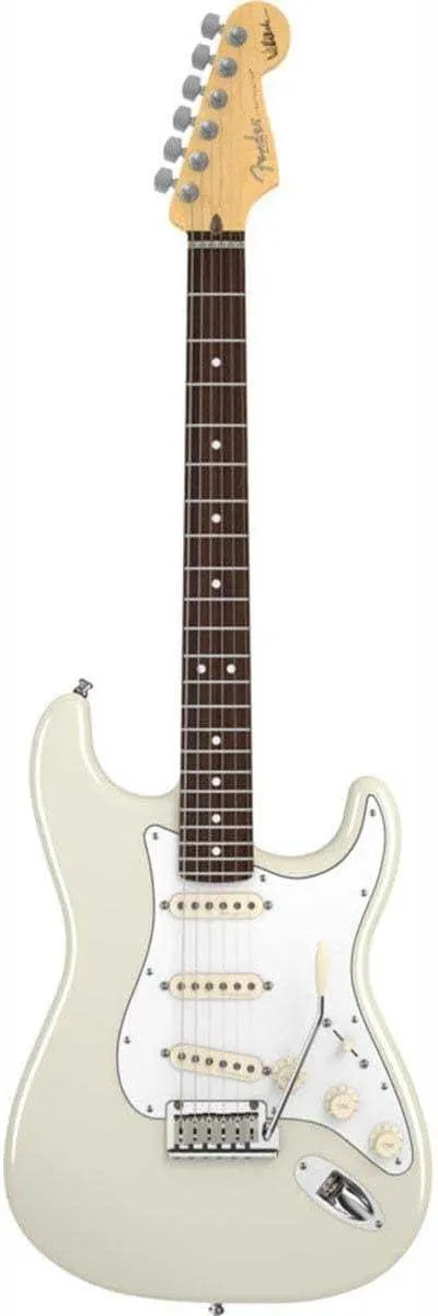 Fender Jeff Beck Stratocaster® Electric Guitar, Olympic White, Rosewood Fretboard