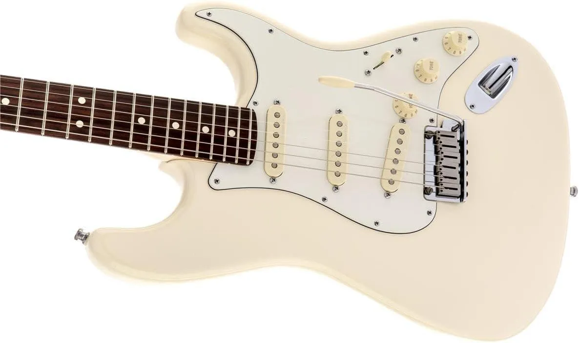 Fender Jeff Beck Stratocaster® Electric Guitar, Olympic White, Rosewood Fretboard