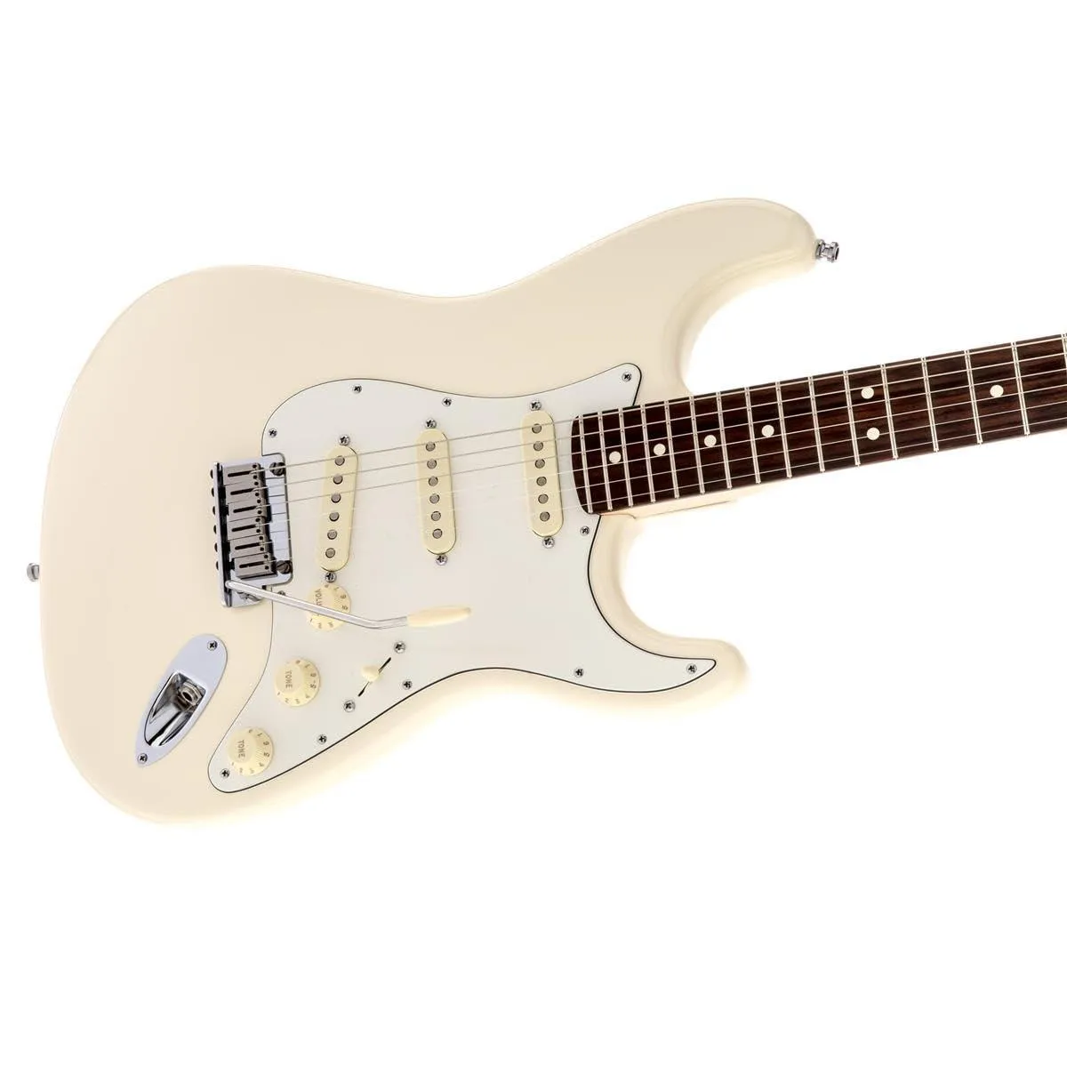 Fender Jeff Beck Stratocaster® Electric Guitar, Olympic White, Rosewood Fretboard