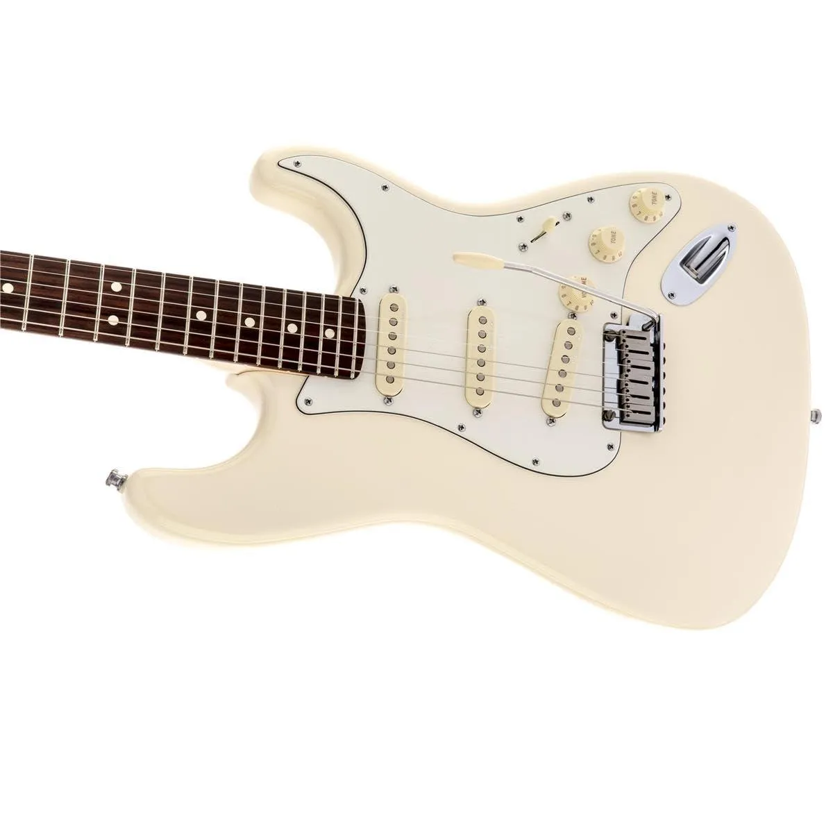 Fender Jeff Beck Stratocaster® Electric Guitar, Olympic White, Rosewood Fretboard