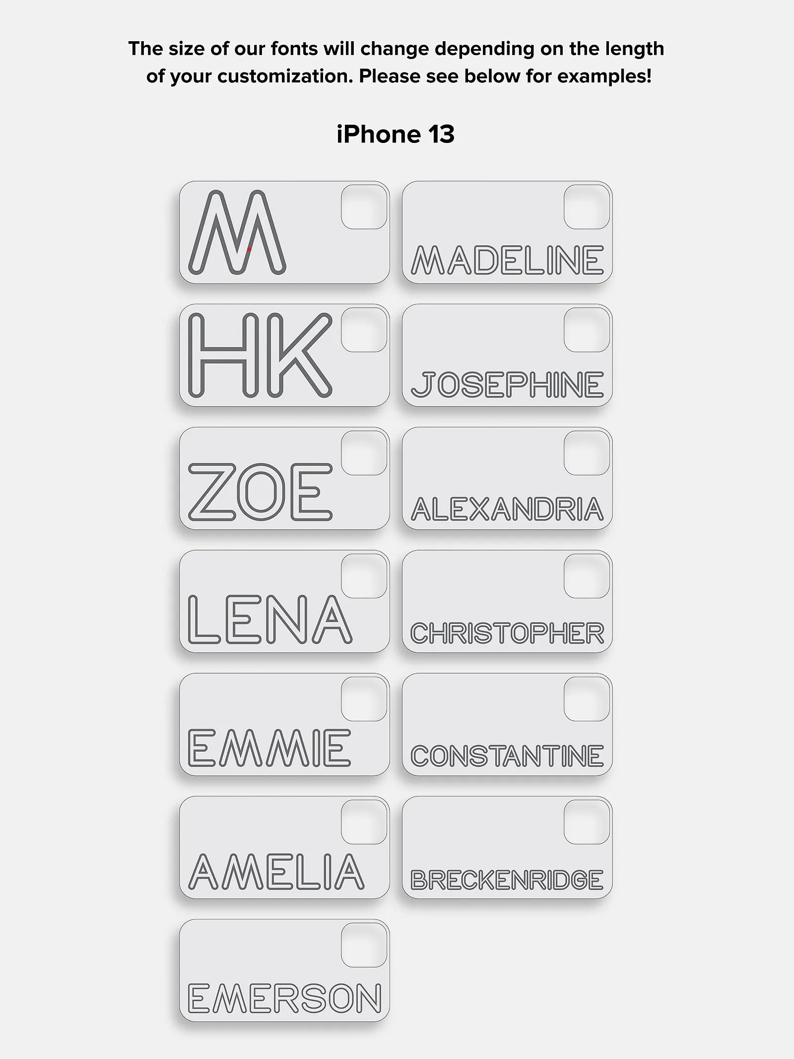 Fine Line Custom IPhone Case - Gray