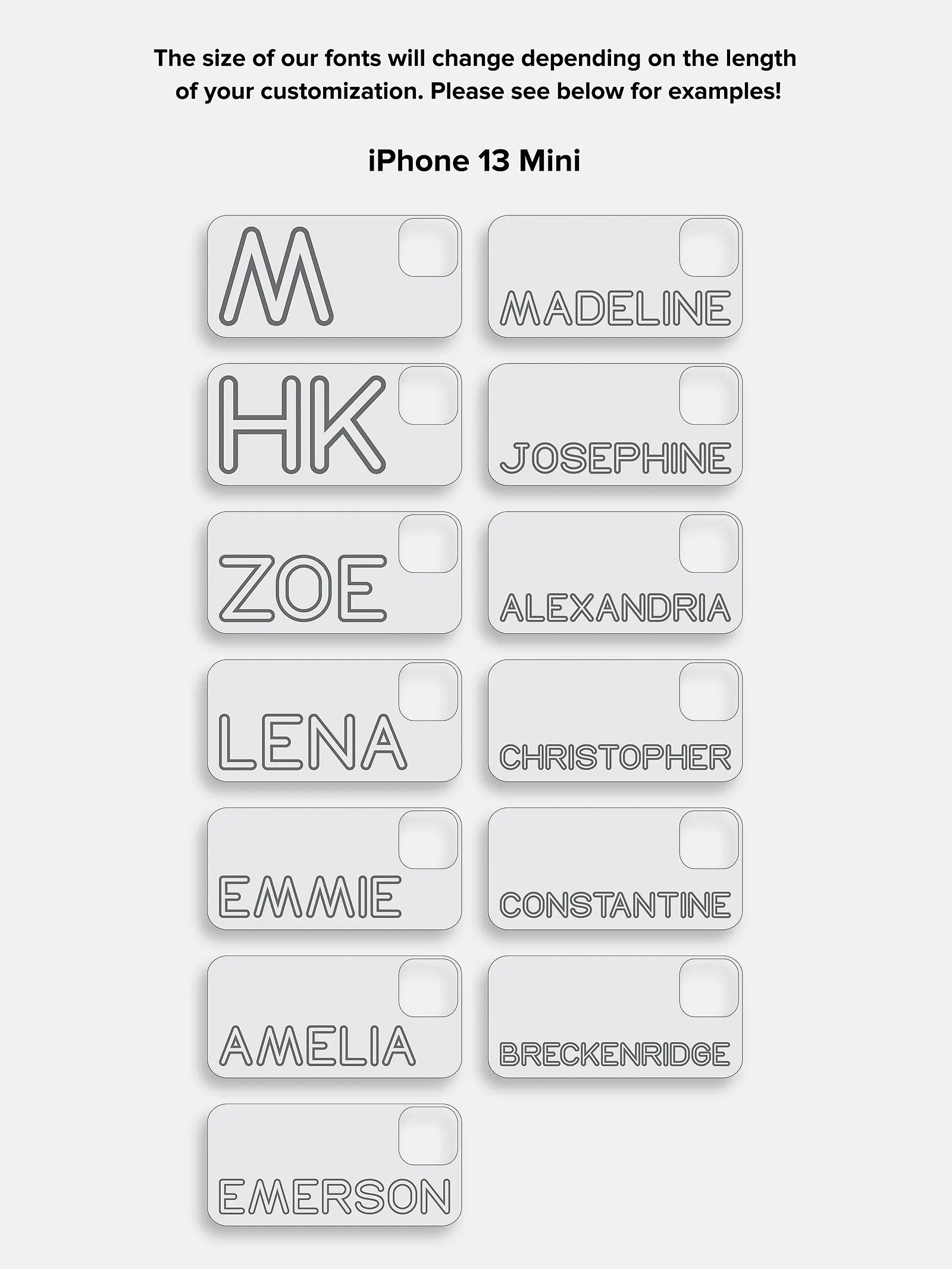 Fine Line Custom IPhone Case - Gray