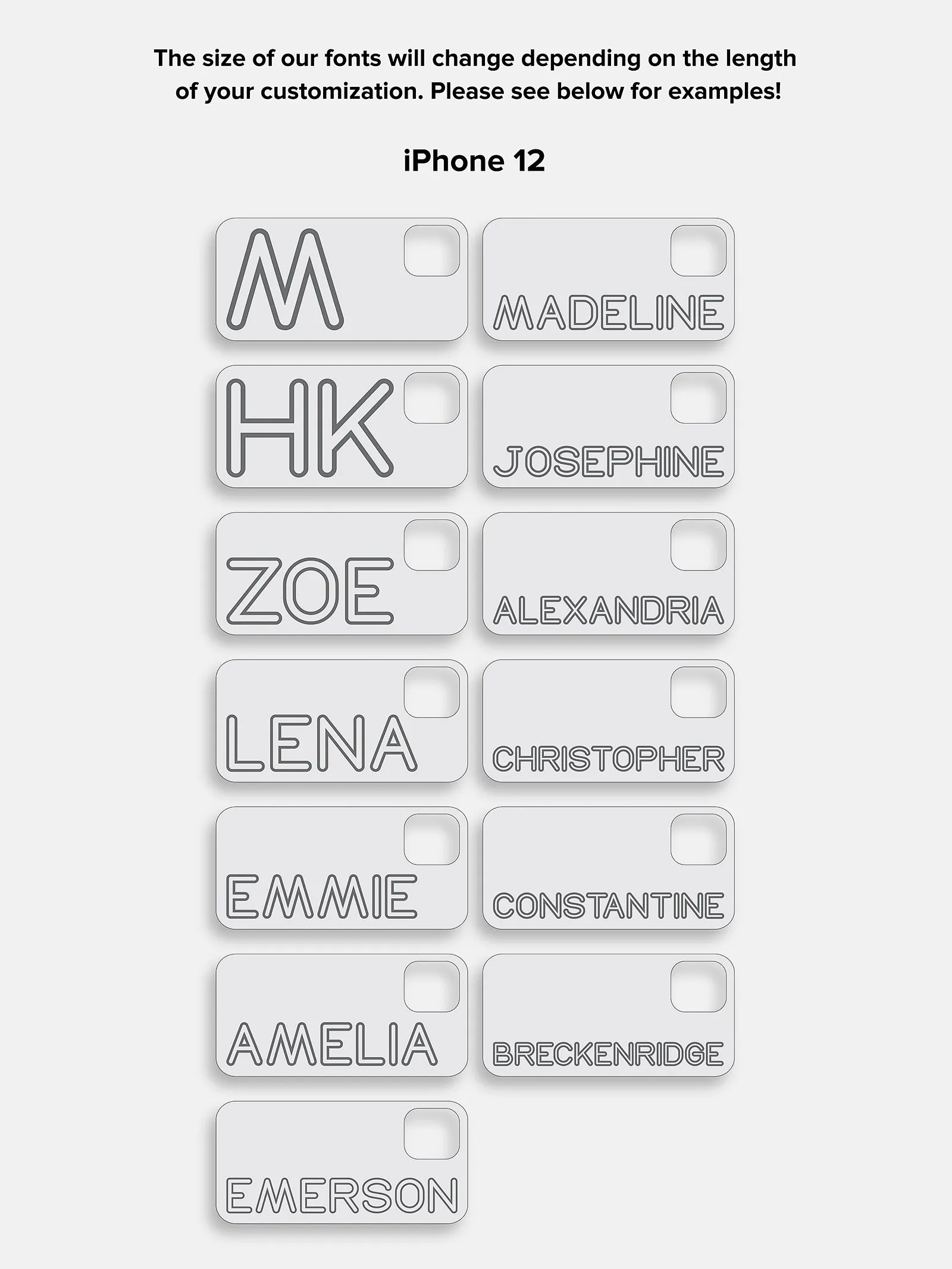 Fine Line Custom IPhone Case - Gray