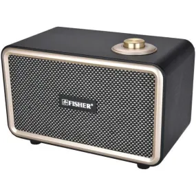 Fisher FNBT110K Retro Beat Portable Bluetooth Speaker (Black)