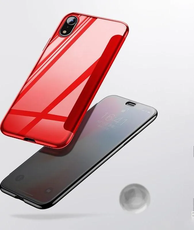 Flip Cover Case For iPhone XS/XS/XR Max -Red,Black